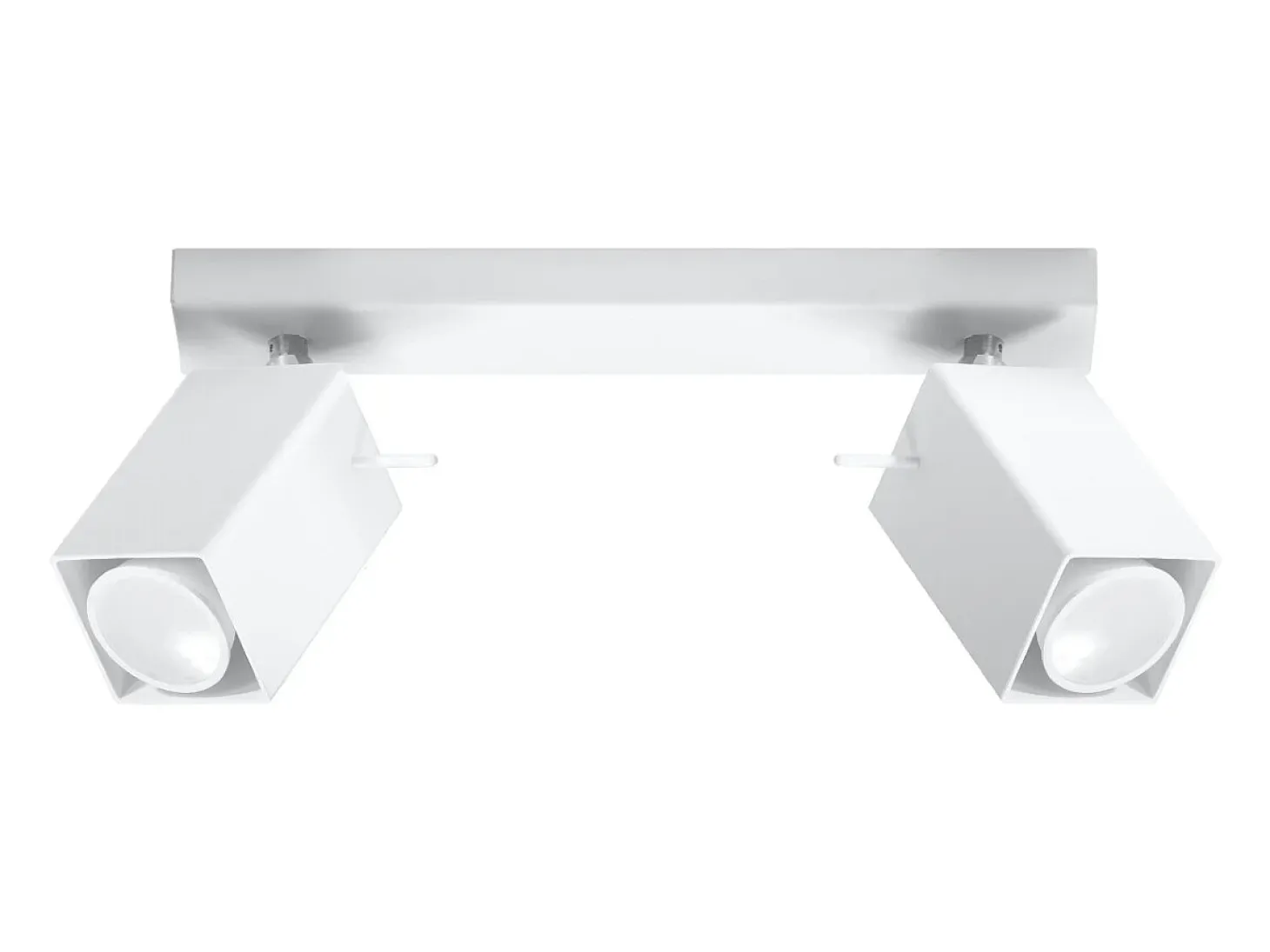 Lámparas de techo Briow moderno de acero - 2 fuentes luminosas 4000K - L.30 x A.16 cm - blanco