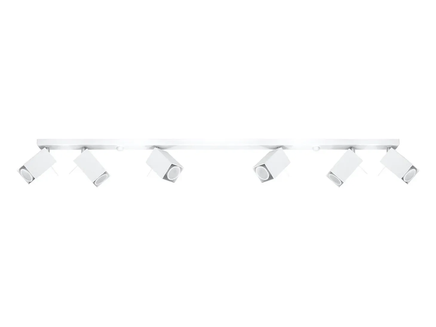 Lámparas de techo Briow moderno de acero - 6 fuentes luminosas 4000K - L.118 x A.16 cm - blanco
