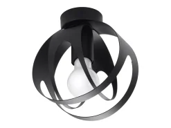 Lámparas de techo Brive moderno de acero - 1 fuentes luminosas 4000K - L.16 x A.21 cm - negro