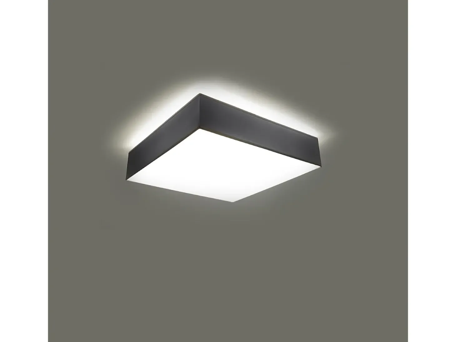 Lámparas de techo Care minimalista de CLORURO DE POLIVINILO - 1 fuentes luminosas 4000K - L.25 x A.11 cm - gris