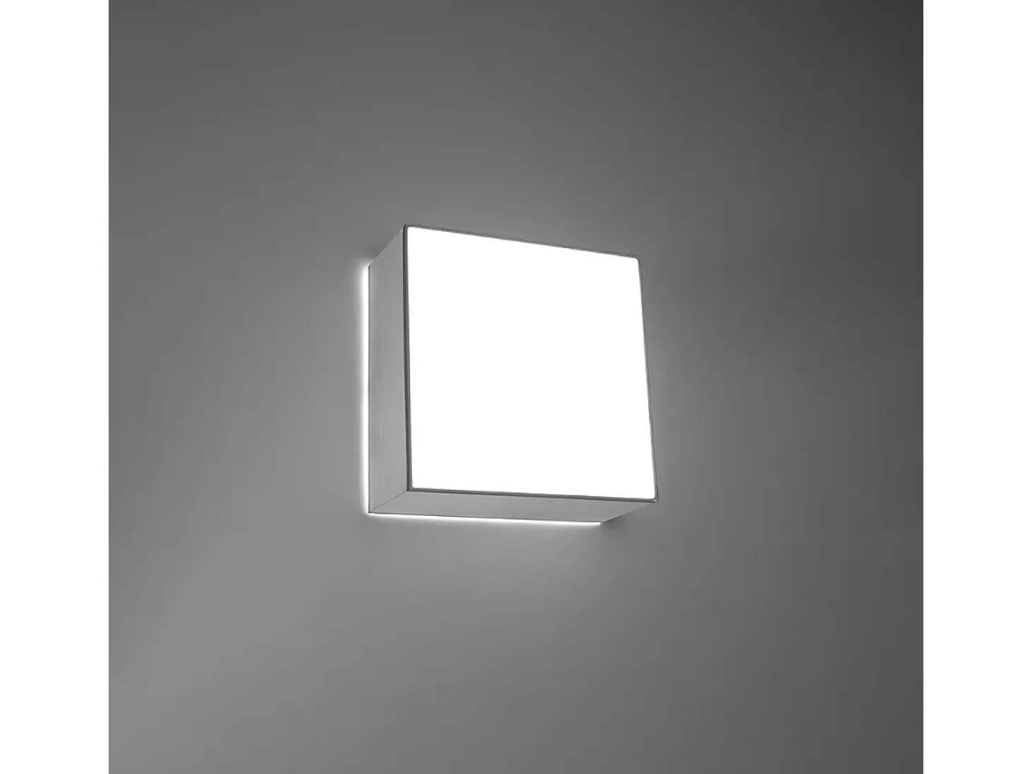 Lámparas de techo Care minimalista de CLORURO DE POLIVINILO - 1 fuentes luminosas 4000K - L.25 x A.11 cm - gris