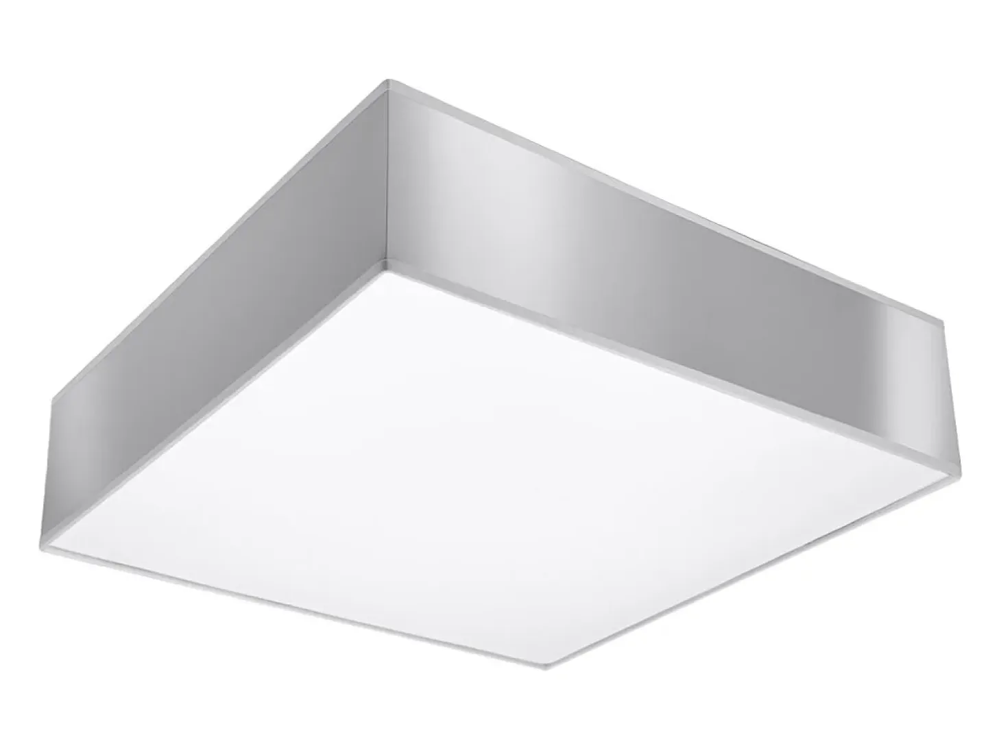 Lámparas de techo Care minimalista de CLORURO DE POLIVINILO - 2 fuentes luminosas 4000K - L.35 x A.11 cm - gris