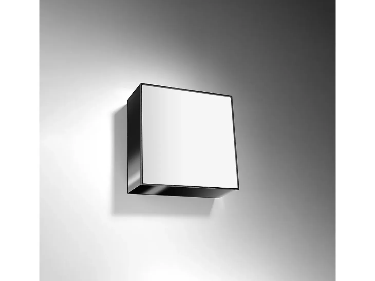 Lámparas de techo Care minimalista de CLORURO DE POLIVINILO - 1 fuentes luminosas 4000K - L.25 x A.11 cm - negro