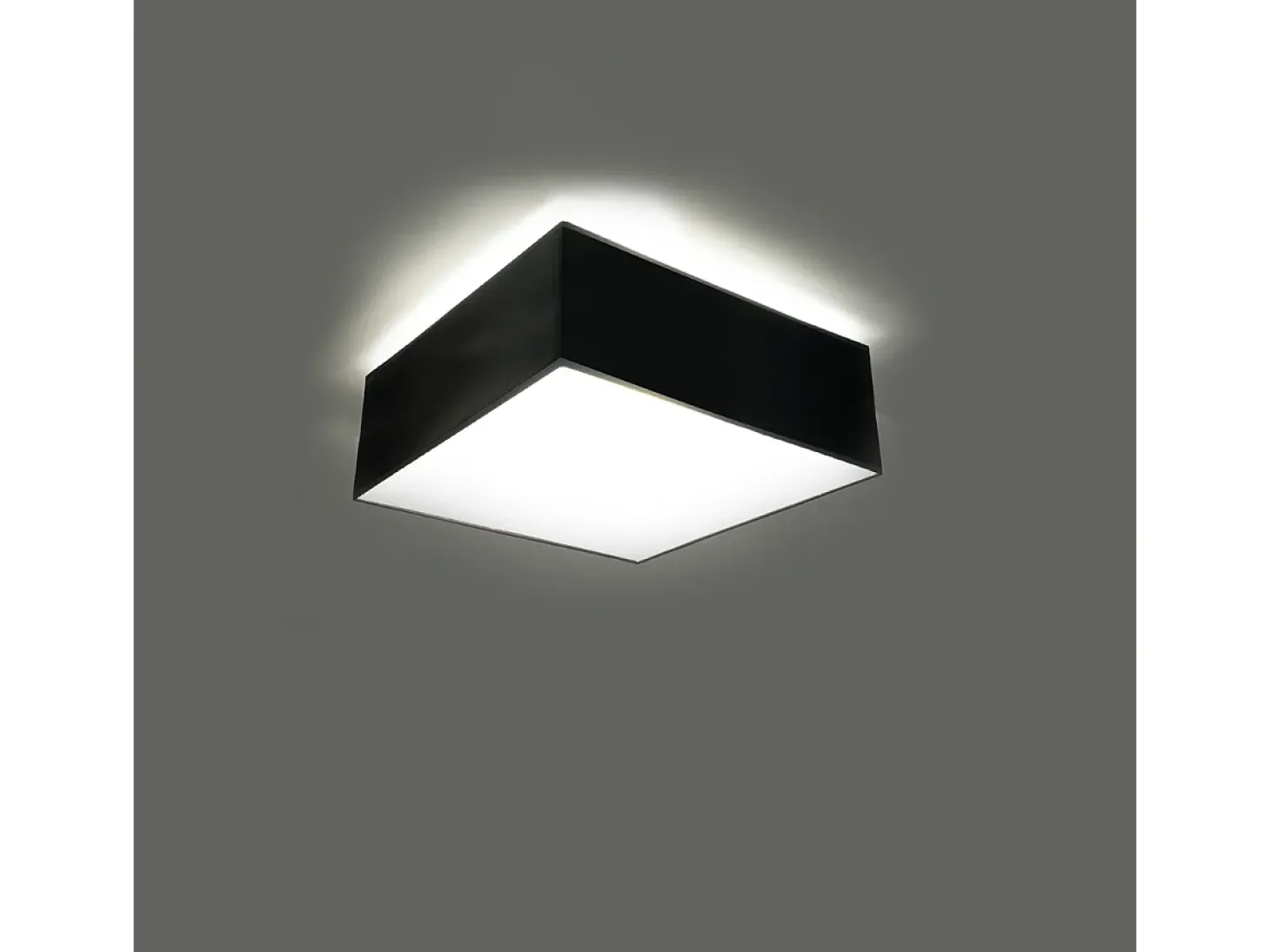Lámparas de techo Care minimalista de CLORURO DE POLIVINILO - 1 fuentes luminosas 4000K - L.25 x A.11 cm - negro