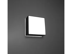 Lámparas de techo Care minimalista de CLORURO DE POLIVINILO - 1 fuentes luminosas 4000K - L.25 x A.11 cm - negro
