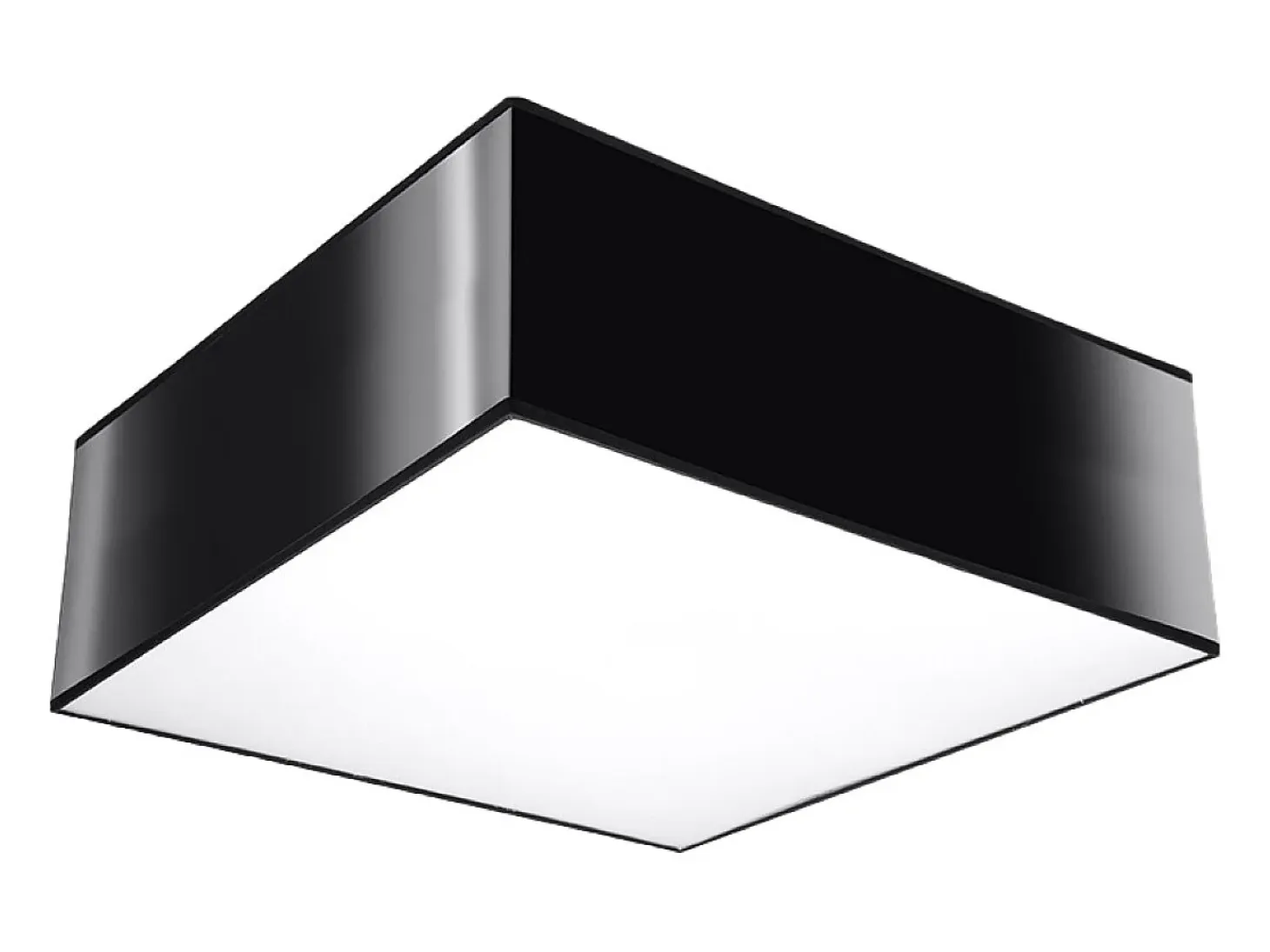 Lámparas de techo Care minimalista de CLORURO DE POLIVINILO - 1 fuentes luminosas 4000K - L.25 x A.11 cm - negro