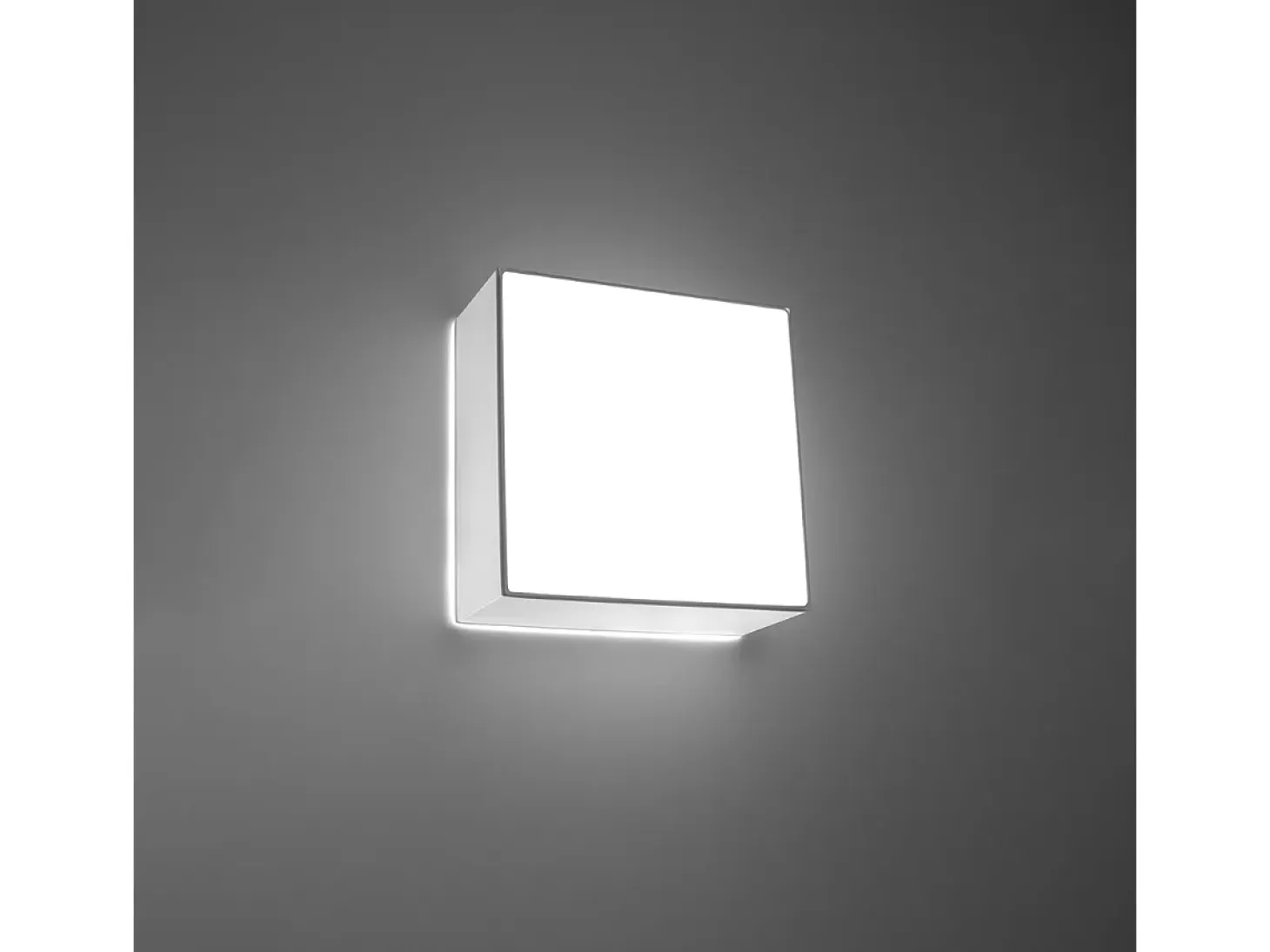 Lámparas de techo Care minimalista de CLORURO DE POLIVINILO - 1 fuentes luminosas 3000K - L.25 x A.11 cm - blanco