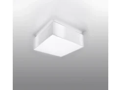 Lámparas de techo Care minimalista de CLORURO DE POLIVINILO - 1 fuentes luminosas 3000K - L.25 x A.11 cm - blanco