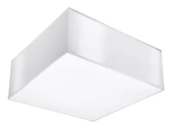 Lámparas de techo Care minimalista de CLORURO DE POLIVINILO - 1 fuentes luminosas 3000K - L.25 x A.11 cm - blanco