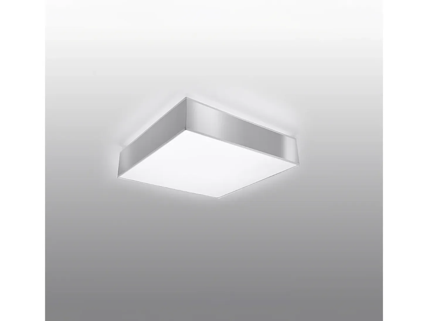 Lámparas de techo Care minimalista de CLORURO DE POLIVINILO - 1 fuentes luminosas 3000K - L.25 x A.11 cm - gris