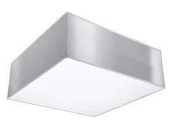 Lámparas de techo Care minimalista de CLORURO DE POLIVINILO - 1 fuentes luminosas 3000K - L.25 x A.11 cm - gris