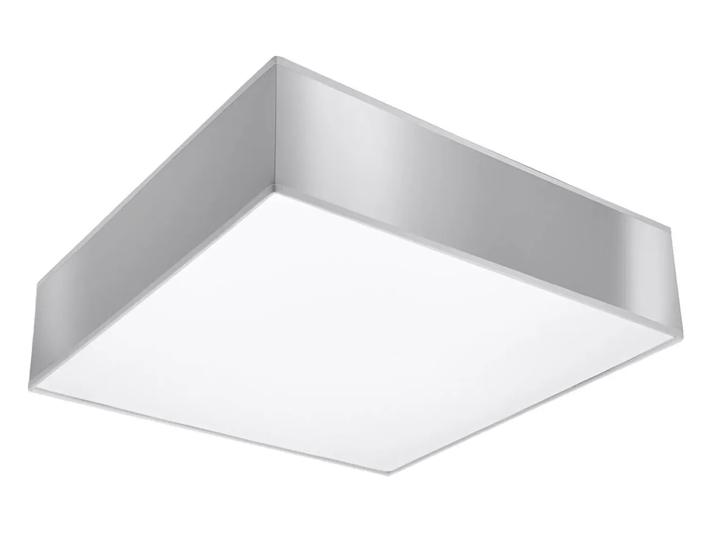 Lámparas de techo Care minimalista de CLORURO DE POLIVINILO - 2 fuentes luminosas 3000K - L.35 x A.11 cm - gris