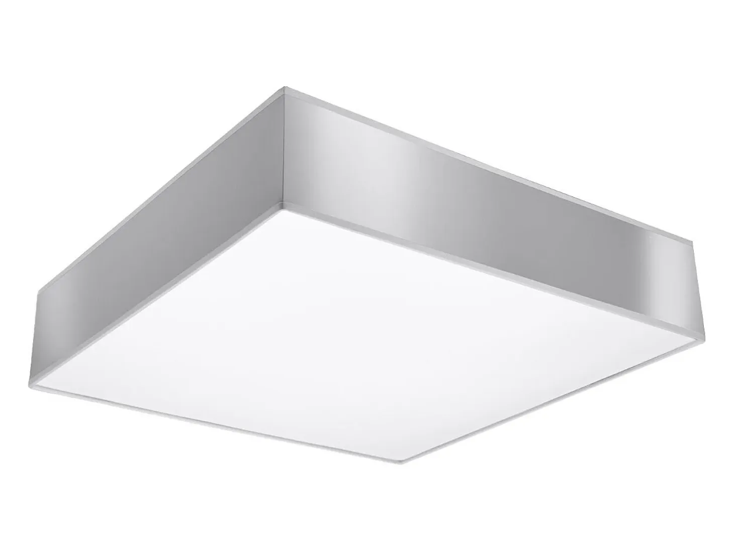 Lámparas de techo Care minimalista de CLORURO DE POLIVINILO - 3 fuentes luminosas 4000K - L.45 x A.11 cm - gris