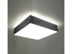 Lámparas de techo Care minimalista de CLORURO DE POLIVINILO - 3 fuentes luminosas 4000K - L.45 x A.11 cm - gris