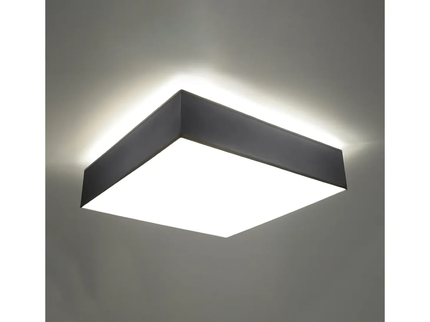 Lámparas de techo Care minimalista de CLORURO DE POLIVINILO - 3 fuentes luminosas 4000K - L.45 x A.11 cm - gris