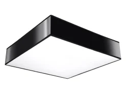 Lámparas de techo Care minimalista de CLORURO DE POLIVINILO - 4 fuentes luminosas 4000K - L.55 x A.11 cm - negro