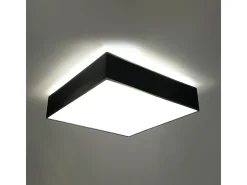 Lámparas de techo Care minimalista de CLORURO DE POLIVINILO - 4 fuentes luminosas 4000K - L.55 x A.11 cm - negro