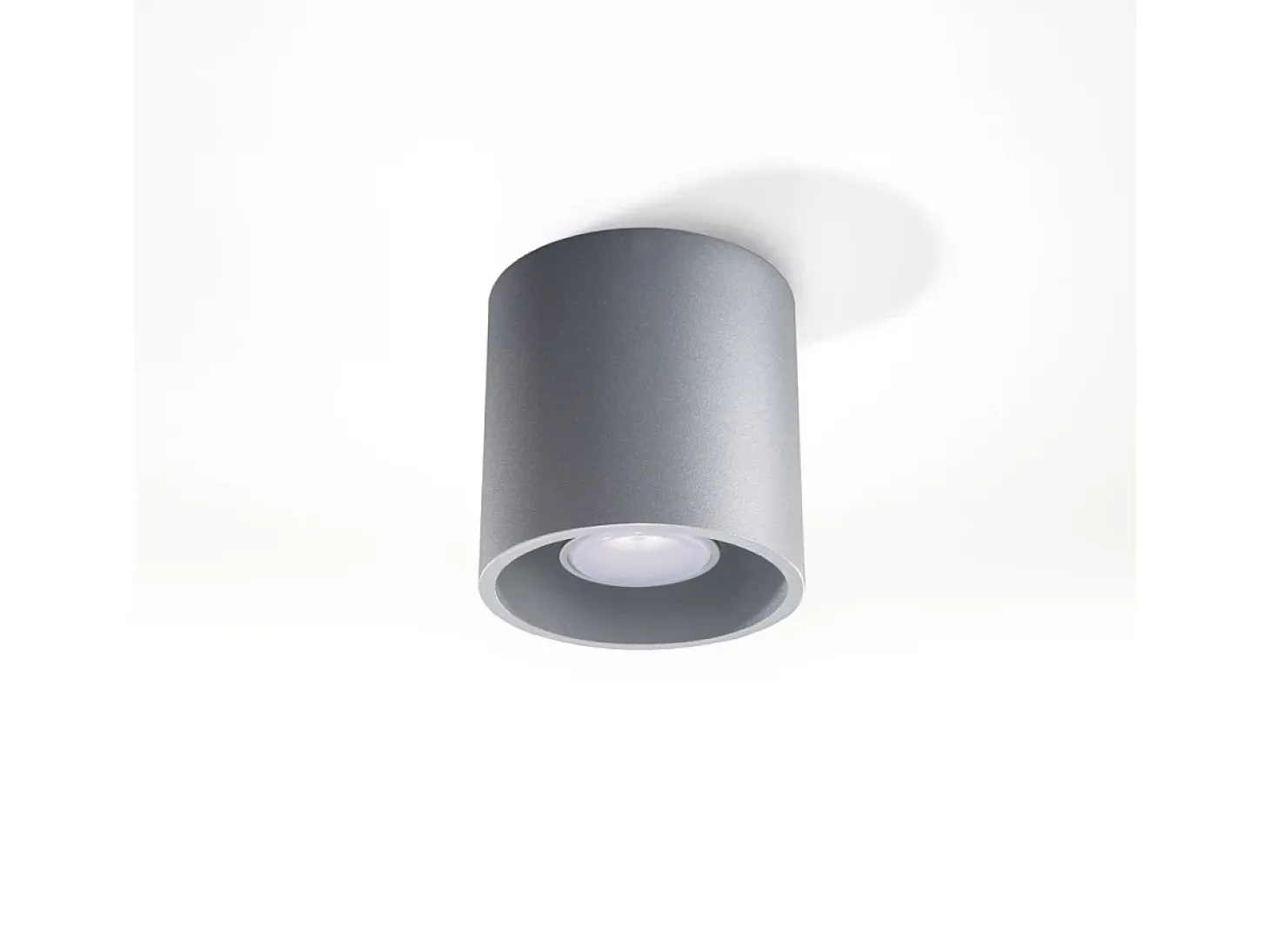 Lámparas de techo Celeris moderno de aluminio - 1 fuentes luminosas 3000K - L.10 x A.10 cm - gris