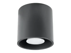 Lámparas de techo Celeris moderno de aluminio - 1 fuentes luminosas 4000K - L.10 x A.10 cm - antracita