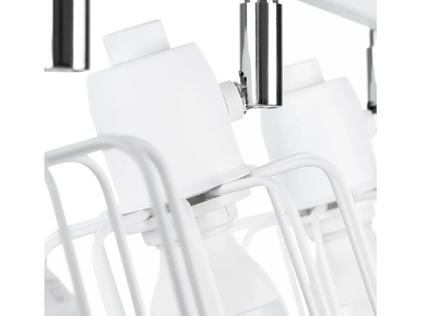 Lámparas de techo Celubi moderno de acero - 3 fuentes luminosas 3000K - L.48 x A.19 cm - blanco