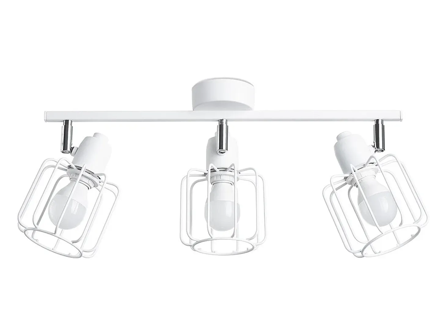 Lámparas de techo Celubi moderno de acero - 3 fuentes luminosas 4000K - L.48 x A.19 cm - blanco