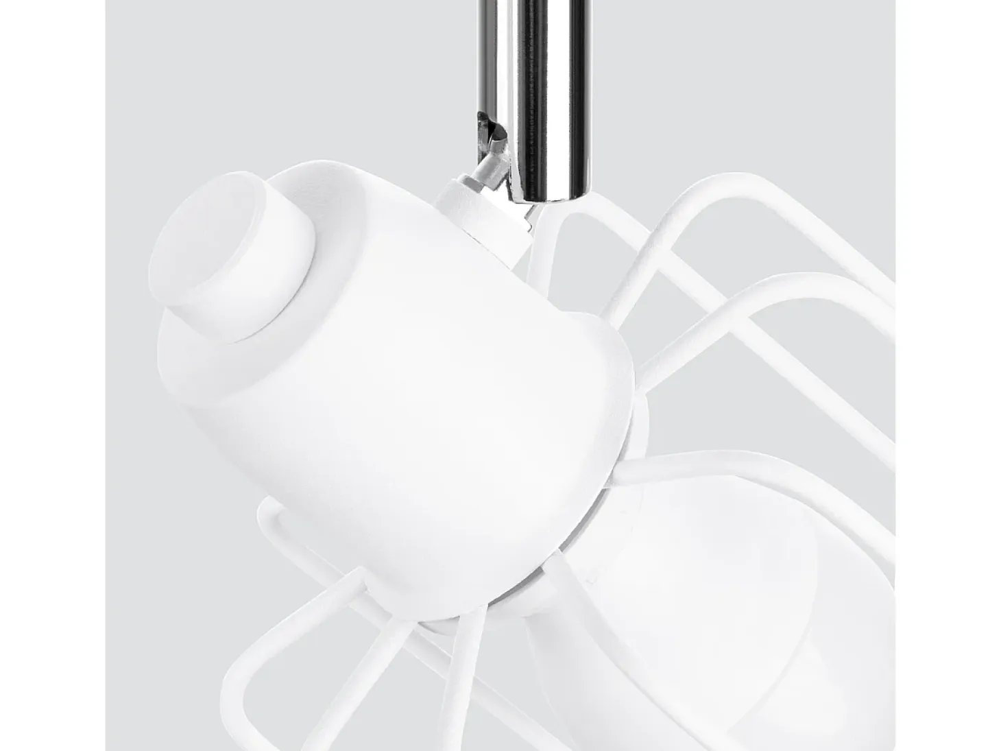 Lámparas de techo Celubi moderno de acero - 2 fuentes luminosas 3000K - L.27 x A.19 cm - blanco