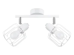 Lámparas de techo Celubi moderno de acero - 2 fuentes luminosas 3000K - L.27 x A.19 cm - blanco
