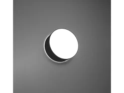 Lámparas de techo Cercle minimalista de CLORURO DE POLIVINILO - 1 fuentes luminosas 4000K - L.25 x A.11 cm - negro