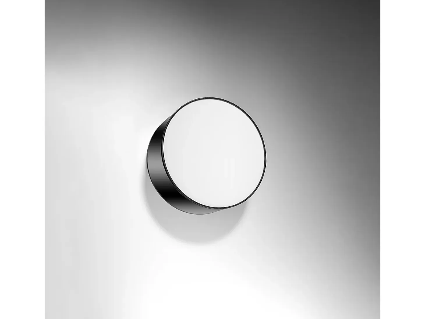 Lámparas de techo Cercle minimalista de CLORURO DE POLIVINILO - 1 fuentes luminosas 4000K - L.25 x A.11 cm - negro