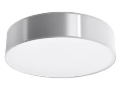 Lámparas de techo Cercle minimalista de CLORURO DE POLIVINILO - 3 fuentes luminosas 4000K - L.45 x A.11 cm - gris