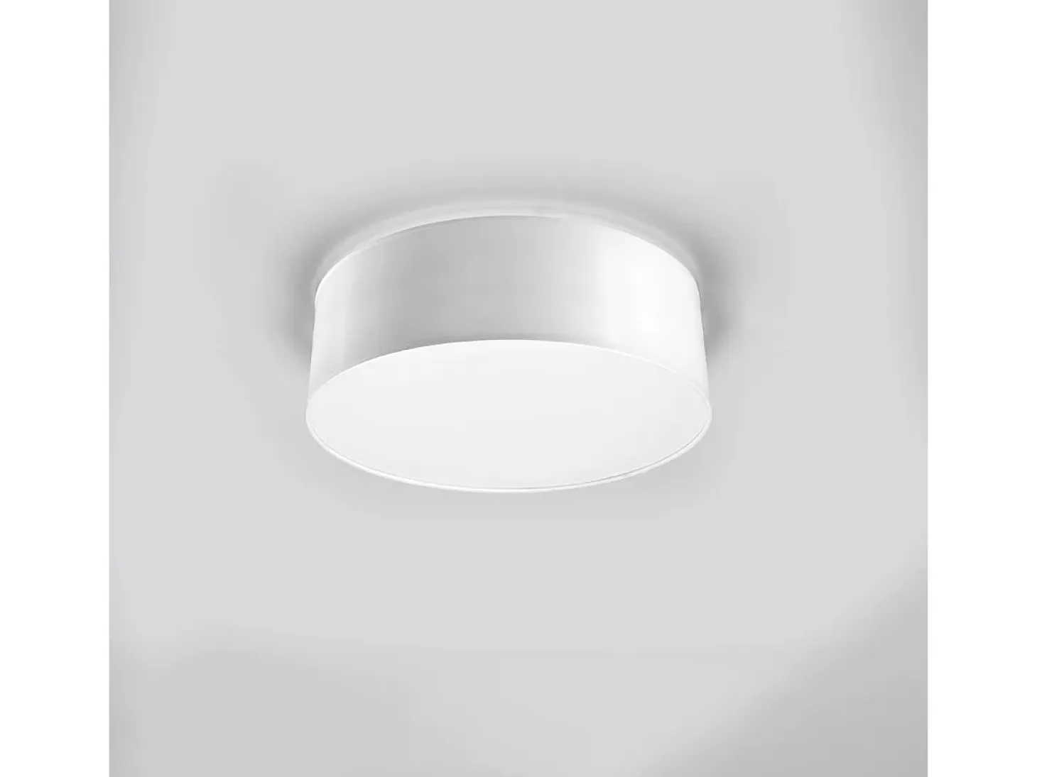 Lámparas de techo Cercle minimalista de CLORURO DE POLIVINILO - 1 fuentes luminosas 3000K - L.25 x A.11 cm - blanco