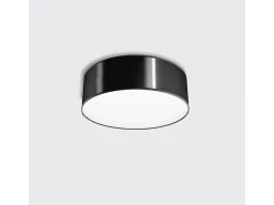 Lámparas de techo Cercle minimalista de CLORURO DE POLIVINILO - 1 fuentes luminosas 3000K - L.25 x A.11 cm - negro