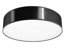 Lámparas de techo Cercle minimalista de CLORURO DE POLIVINILO - 4 fuentes luminosas 4000K - L.55 x A.11 cm - negro