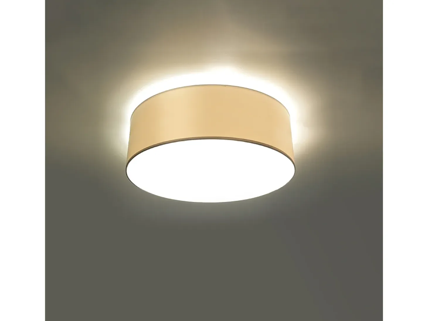 Lámparas de techo Cercle minimalista de CLORURO DE POLIVINILO - 1 fuentes luminosas 4000K - L.25 x A.11 cm - blanco