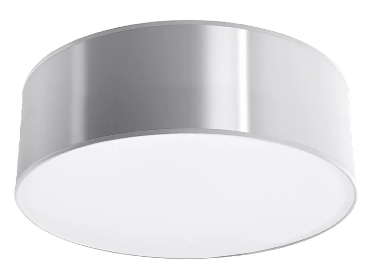 Lámparas de techo Cercle minimalista de CLORURO DE POLIVINILO - 1 fuentes luminosas 4000K - L.25 x A.11 cm - gris