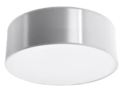 Lámparas de techo Cercle minimalista de CLORURO DE POLIVINILO - 1 fuentes luminosas 3000K - L.25 x A.11 cm - gris
