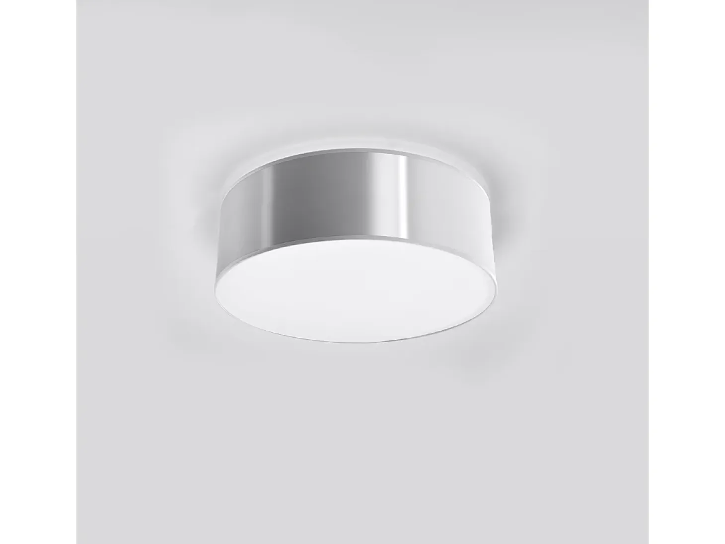 Lámparas de techo Cercle minimalista de CLORURO DE POLIVINILO - 1 fuentes luminosas 3000K - L.25 x A.11 cm - gris