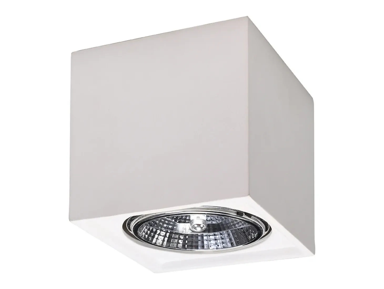 Lámparas de techo Flaix moderno de cerámica - 1 fuentes luminosas 4000K - L.14 x A.14 cm - blanco