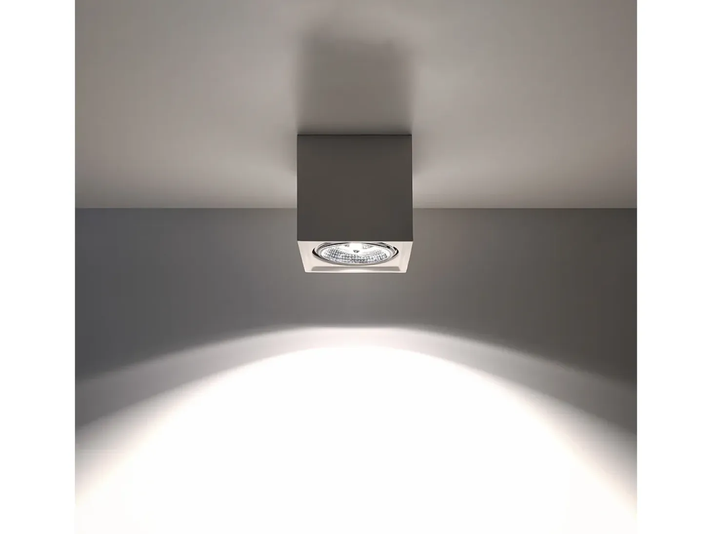 Lámparas de techo Flaix moderno de cerámica - 1 fuentes luminosas 4000K - L.14 x A.14 cm - blanco