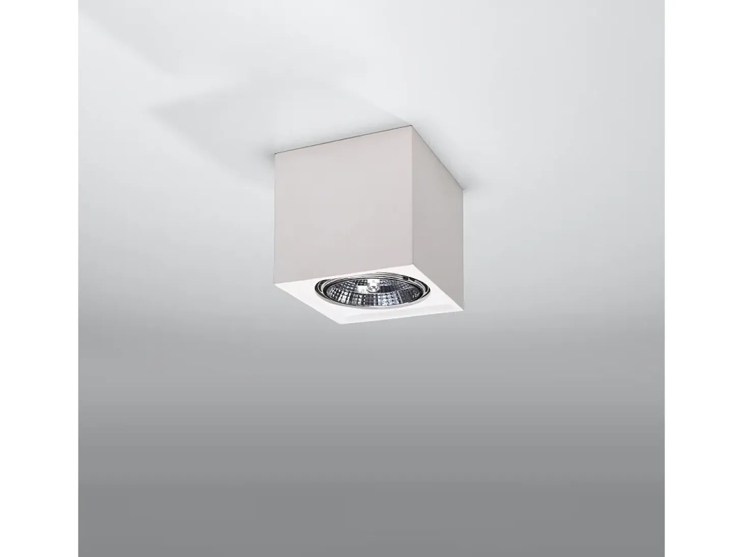 Lámparas de techo Flaix moderno de cerámica - 1 fuentes luminosas 3000K - L.14 x A.14 cm - blanco