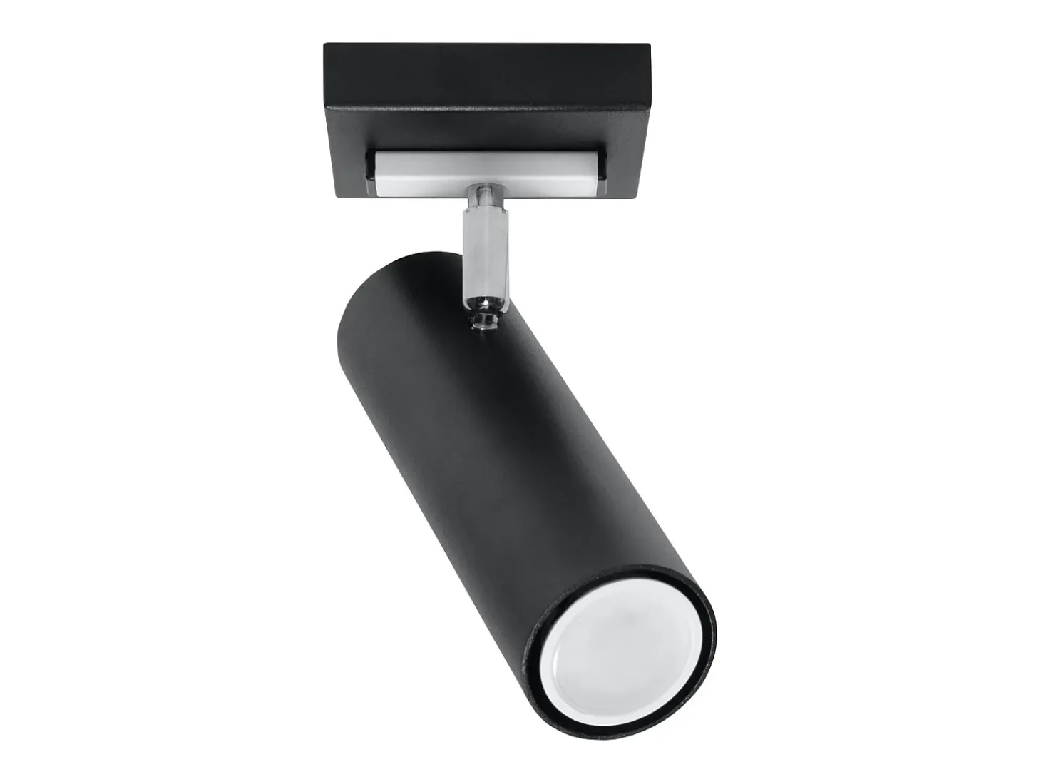 Lámparas de techo Invicta moderno de acero - 1 fuentes luminosas 4000K - L.8 x A.20 cm - negro