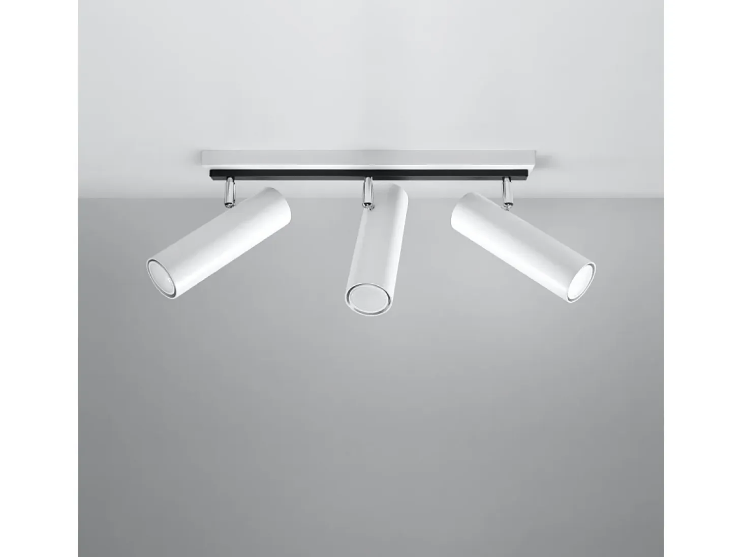Lámparas de techo Invicta moderno de acero - 3 fuentes luminosas 3000K - L.45 x A.20 cm - blanco