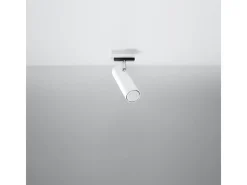 Lámparas de techo Invicta moderno de acero - 1 fuentes luminosas 3000K - L.8 x A.20 cm - blanco