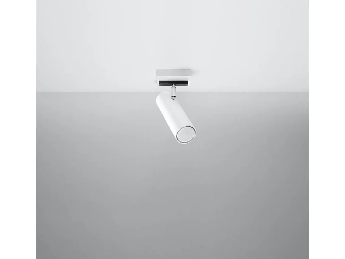 Lámparas de techo Invicta moderno de acero - 1 fuentes luminosas 3000K - L.8 x A.20 cm - blanco