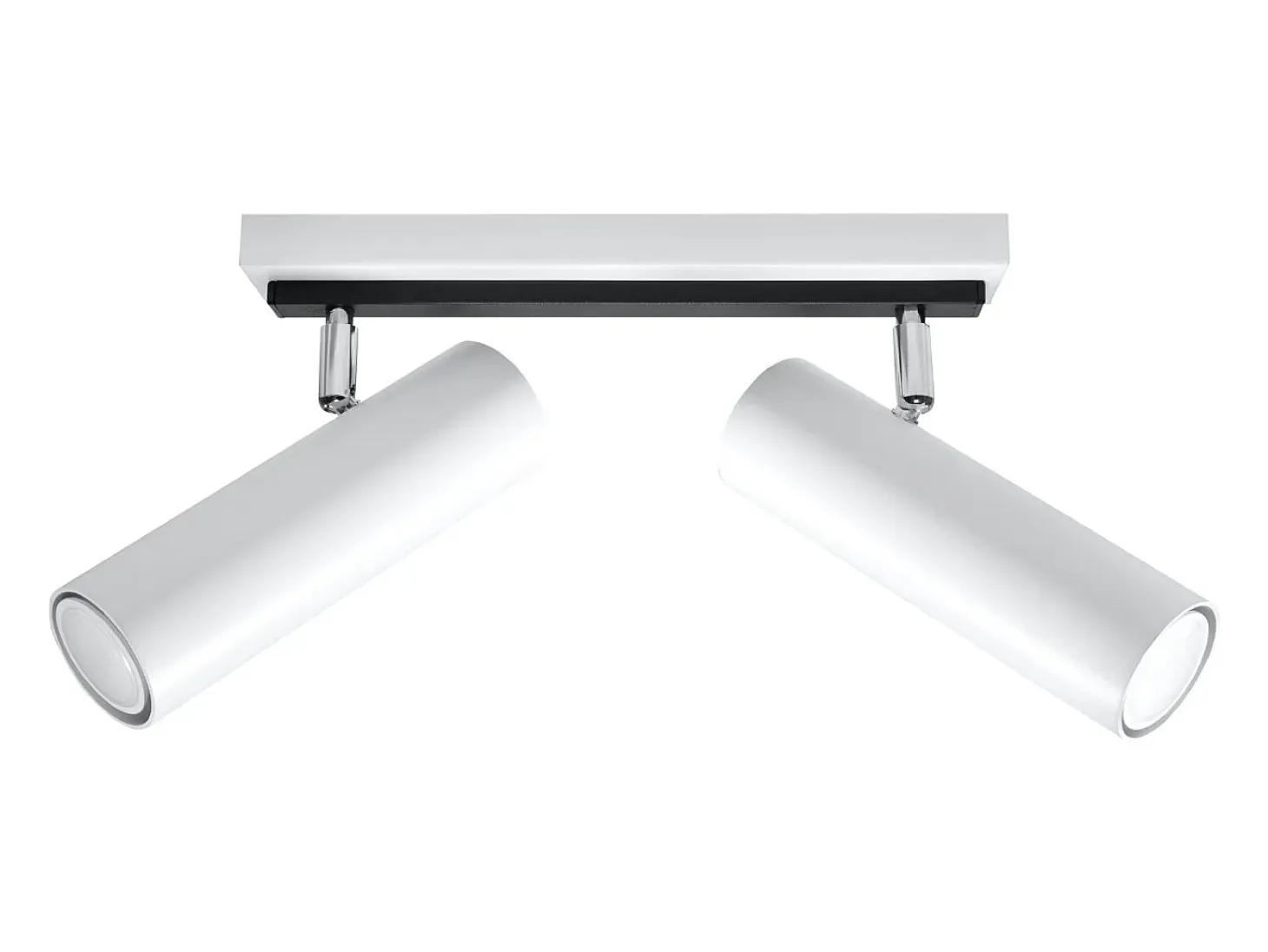 Lámparas de techo Invicta moderno de acero - 2 fuentes luminosas 3000K - L.30 x A.20 cm - blanco