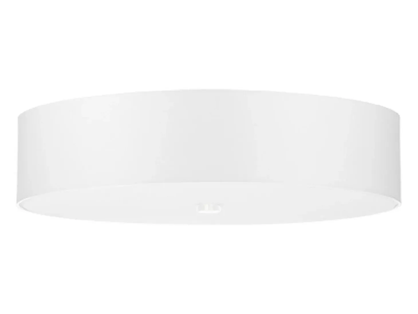Lámparas de techo Kalmaris minimalista de tela/vidrio/acero - 5 fuentes luminosas 4000K - L.50 x A.16 cm - blanco