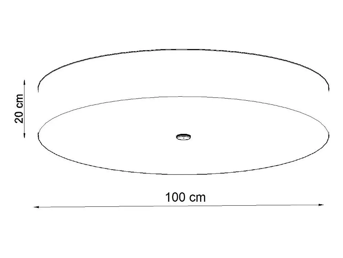 Lámparas de techo Kalmaris minimalista de tela/vidrio/acero - 6 fuentes luminosas 3000K - L.100 x A.20 cm - negro