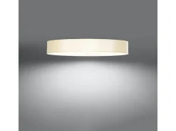 Lámparas de techo Kalmaris minimalista de tela/vidrio/acero - 6 fuentes luminosas 4000K - L.100 x A.20 cm - blanco