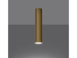Lámparas De Techo Lagos Moderno De Acero - 1 Fuentes Luminosas - L.6 X A.30 Cm - Brillo Dorado