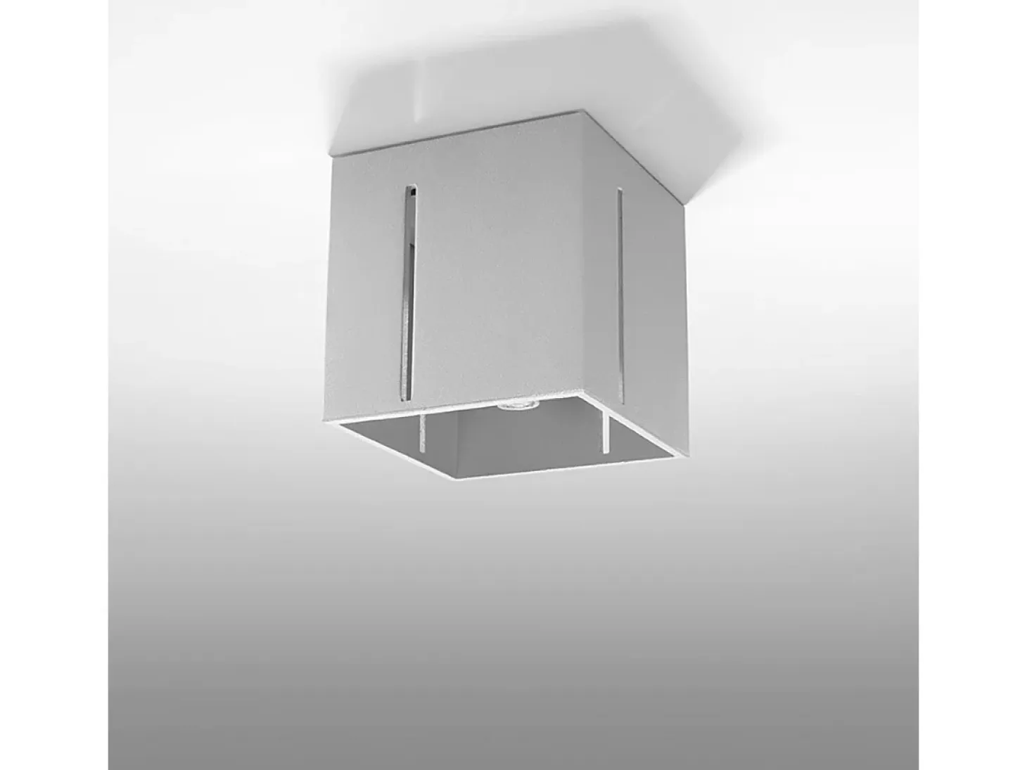 Lámparas de techo Luminara moderno de aluminio - 1 fuentes luminosas 3000K - L.10 x A.10 cm - gris
